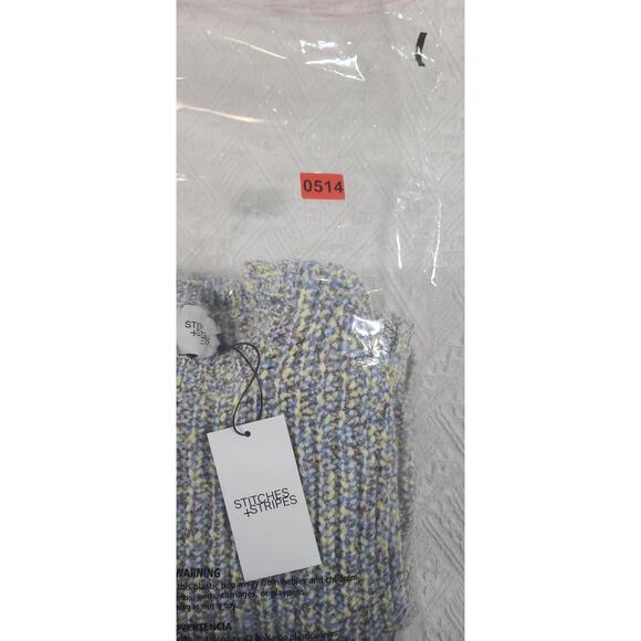 Stitches + Stripes women's chunky knit multicolor sweater SZ XL Cozy Super soft - Picture 10 of 10